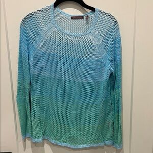 Blue and green ombre sweater
